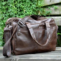 Vintage Waxed Canvas Men Luggage bag Genuine Leather Men Travel Bags Large Duffel Bags Weekend bag of trip Overnight carry on