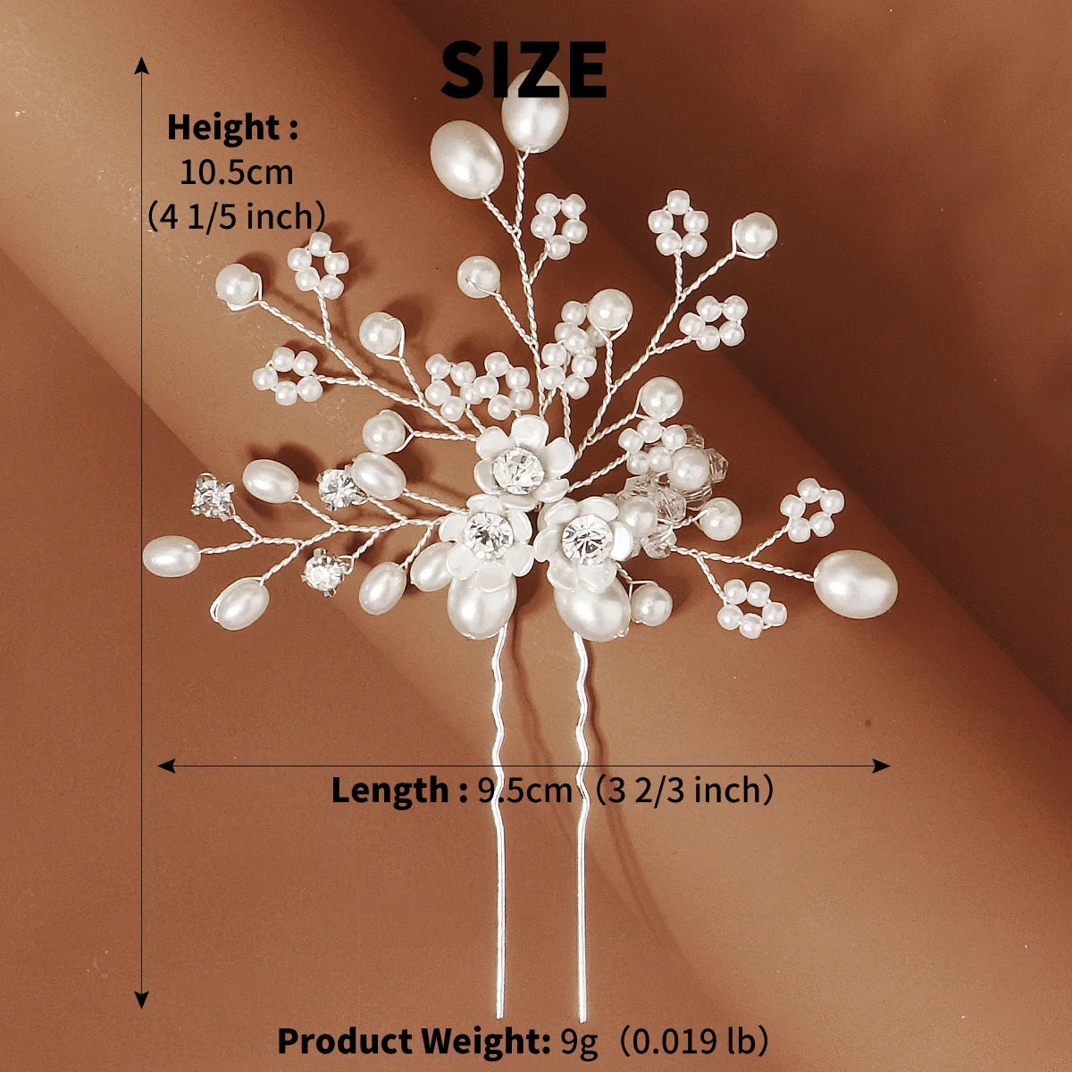 Fashion Pearl Rhinestone Flower Hair Pins barrette Bride Wedding Jewelry Accessories Hair Clips Headpiece For Women