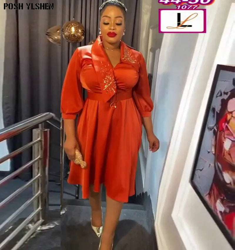 Elegant African Wedding Dresses for Women 2024 Plus Size Turkey Evening Party Dress Dashiki Ankara Outfits Robe Africa Clothing