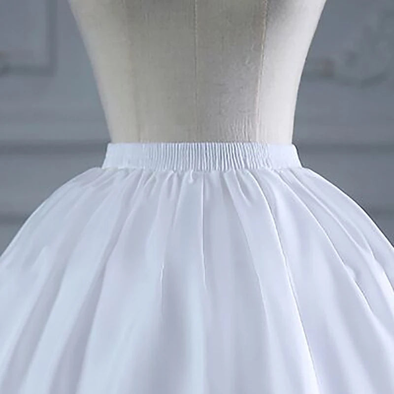 Girls Ruffled Short Petticoat with/no Hoop Solid Color Fluffy Bubble Tutu Skirt Puffy Half Slip Prom Crinoline Underskirt
