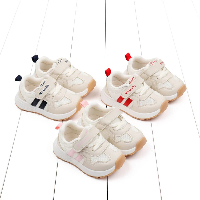 Baby Boys Girls Comfortable Sports Shoes Soft Sole Non-slip Solid Colour Toddler Shoes