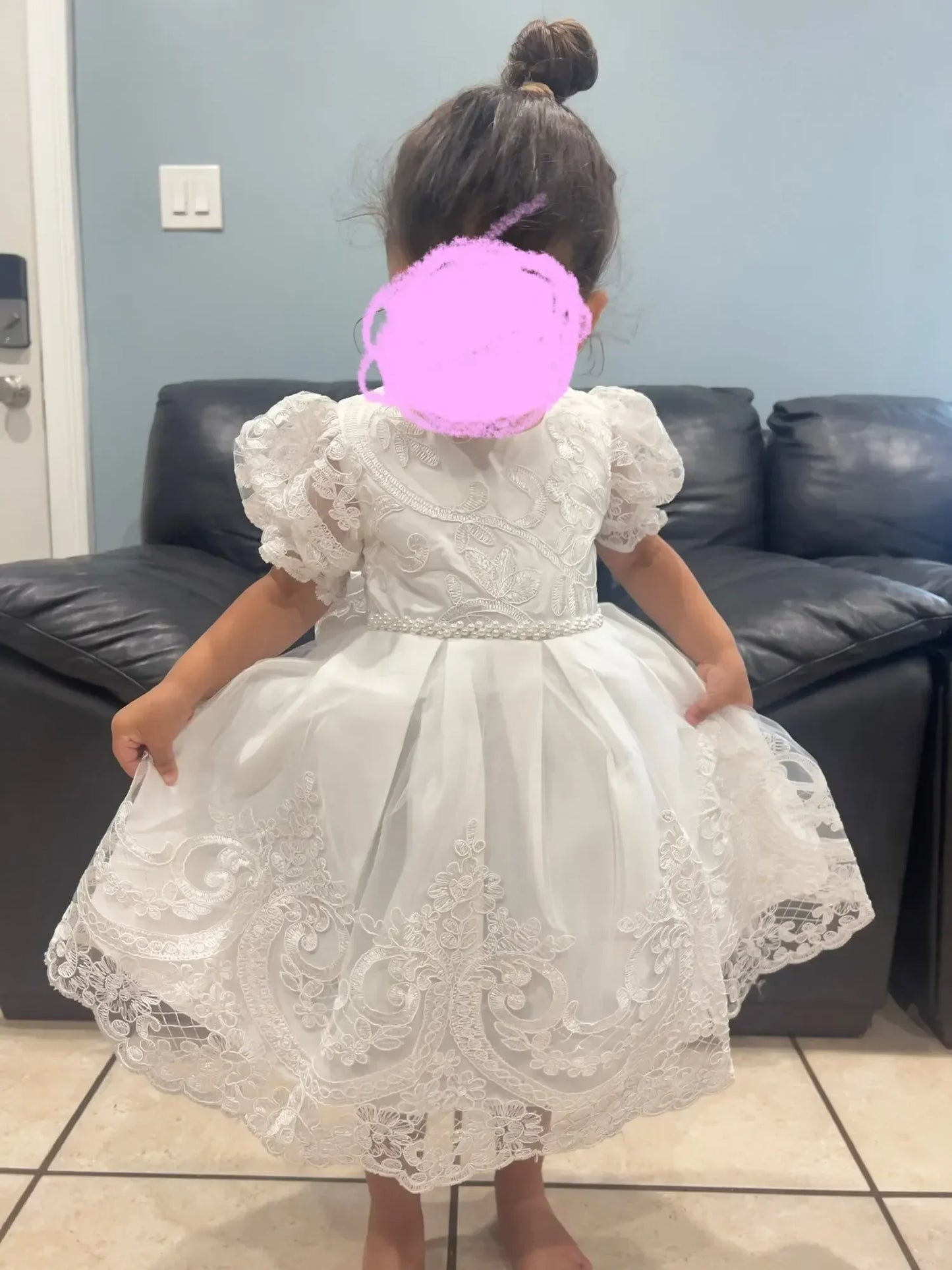 Baby Girls 1st Birthday Pink Princess Dress for Luxury Embroidery Costumes Kids Baptism Party Beading Clothes Toddler Dresses