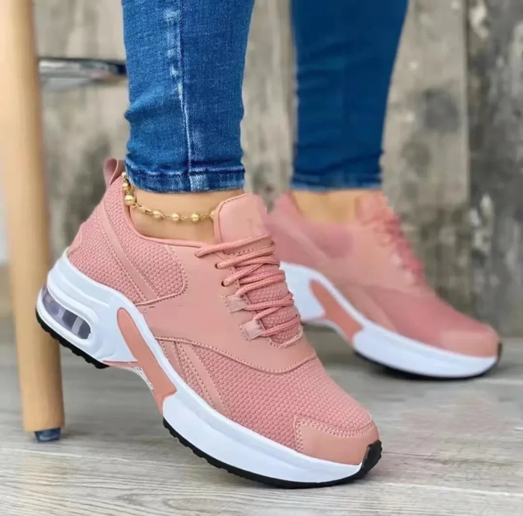 Women Sneakers Fashion Female Casual Shoes Shock-absorbing Wear-resistant Women Running Shoes Breathable Platform Tenis De Mujer