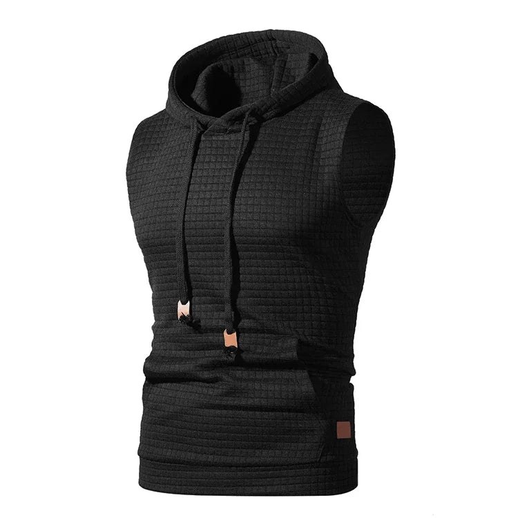Men Summer Hooded Zipper Vest Mens Clothes Camouflage Tank Top Fitness Sweatshirt Sportswear Clothing Sleeveless Tanktop