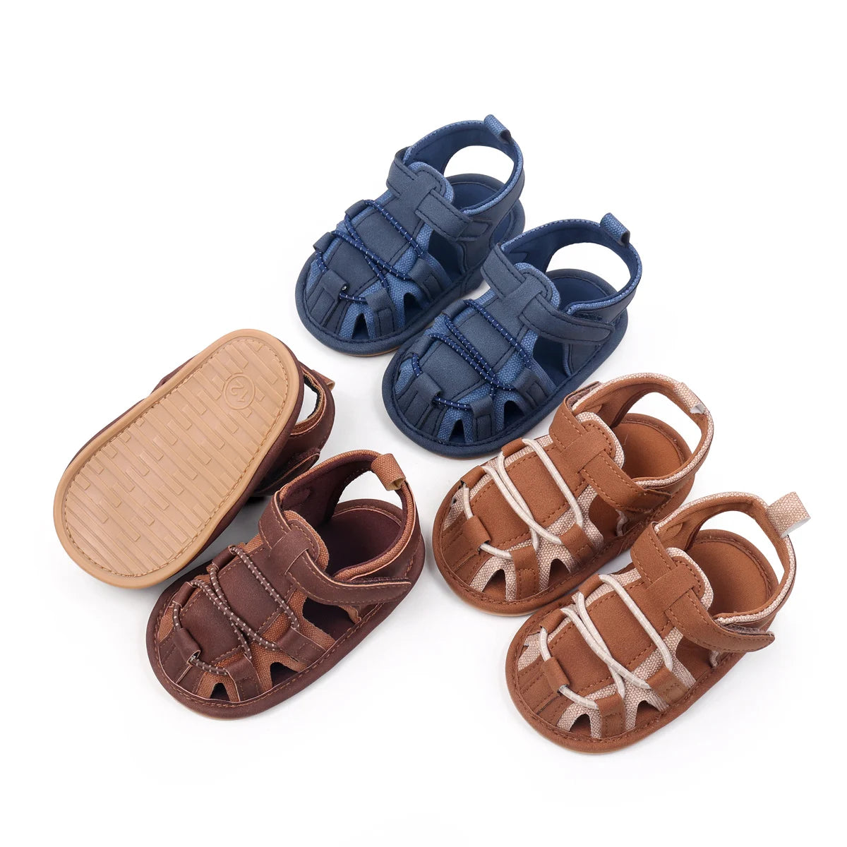 New Baby Shoes For Learning To Walk Spring And Summer Fashion Baby Shoes Soft Sole Anti-slip Sandals For Boys And Girls With Vel