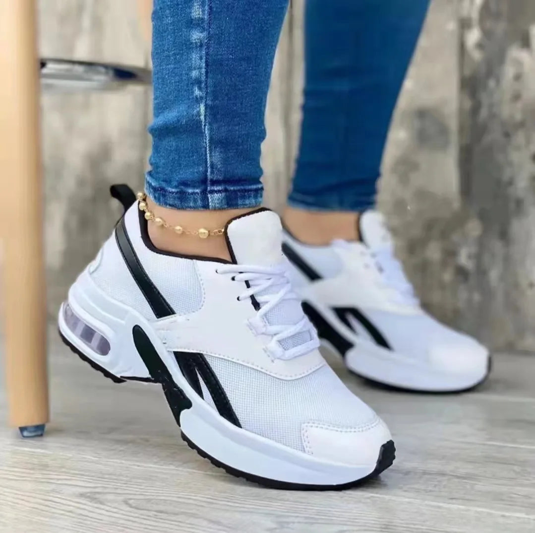 Women Sneakers Fashion Female Casual Shoes Shock-absorbing Wear-resistant Women Running Shoes Breathable Platform Tenis De Mujer