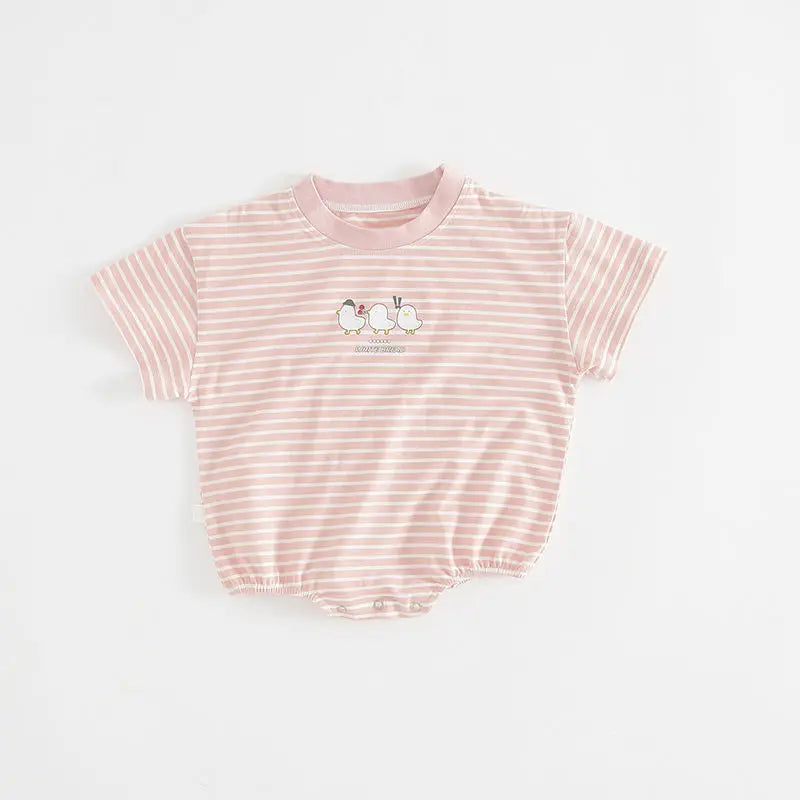 Summer Baby Girl Boy Clothing Gentleman Shirt Romper Body Lapel Short Sleeves Newborn Outfits Toddler Infant Jumpsuit