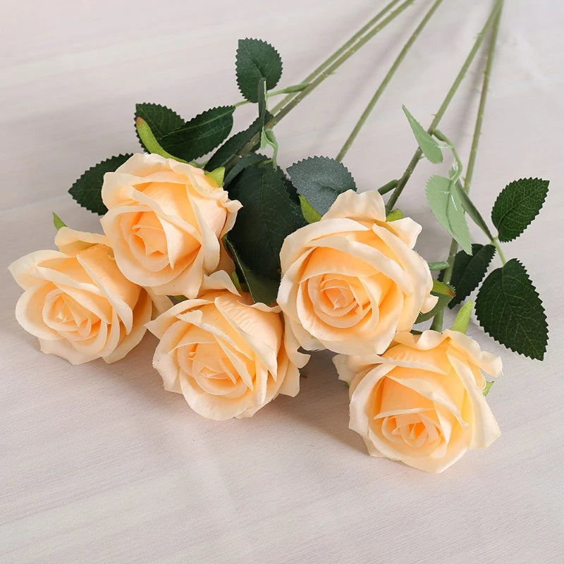 Artificial Roses Flowers Wedding Procional Flower Arch Decor Handheld Baund Wall Flower Bouquet Home Decor Accories