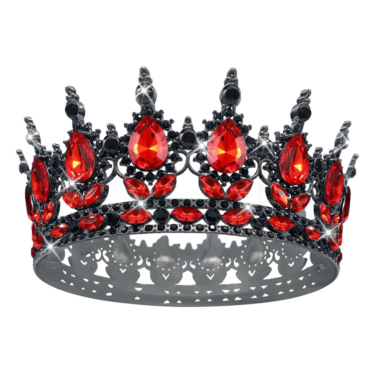 Baroque Crystal Tiaras And Crowns Rhinestone Prom Diadem Headband Crown Bridal Wedding Hair Accessories Jewelry Crown Tiara Gift