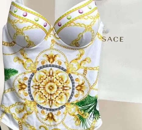 Sexy High Waist Bikini 2025 Women Halter Swimwear Female Swimsuit Solid Bathers Swimming Bathing Swim Suit Summer Beachwear