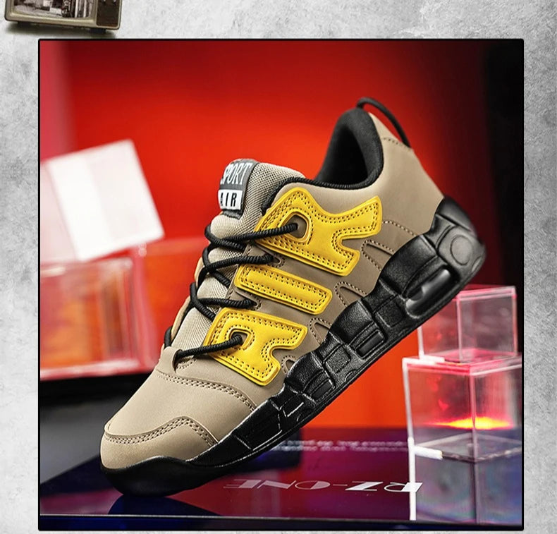 Men's Trendy Casual Sneakers Spring and Autumn Lightweight Durable Shoes AIR Vintage Basketball Shoes Comfortable Running Shoes