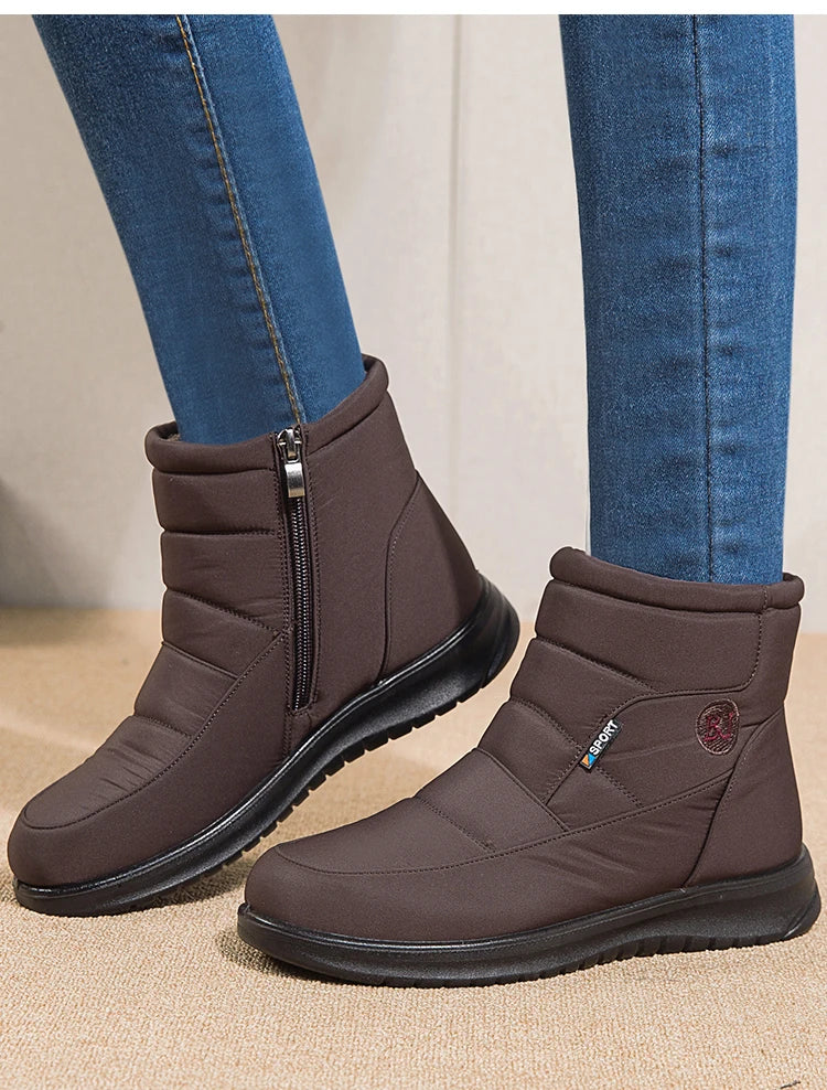 Women's Boots 2024 Ankle Boots For Women Shoes Winter Botines Warm Fur Snow Boots Waterproof Winter Botas Mujer Combat Boot