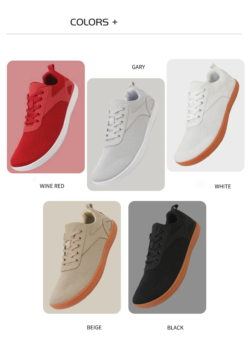 Unisex Wide Barefoot Shoes Comfortable And Breathable Casual Sports Shoes Minimalist Walking Shoes