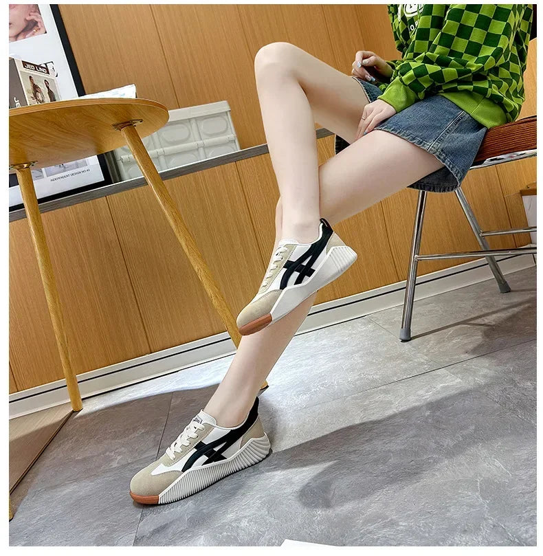 Women Sneakers 2025 New Sports Shoes for Women Fashion Comfort Sneakers All-match Thick Sole Lightweight Casual Running Shoes