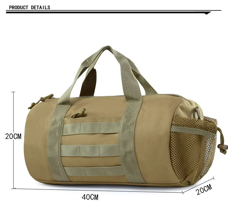 Men's Large Capacity Dry Wet Separation Crossbody Portable Sports Training and Fitness Bag Short Distance Travel Luggage Tote