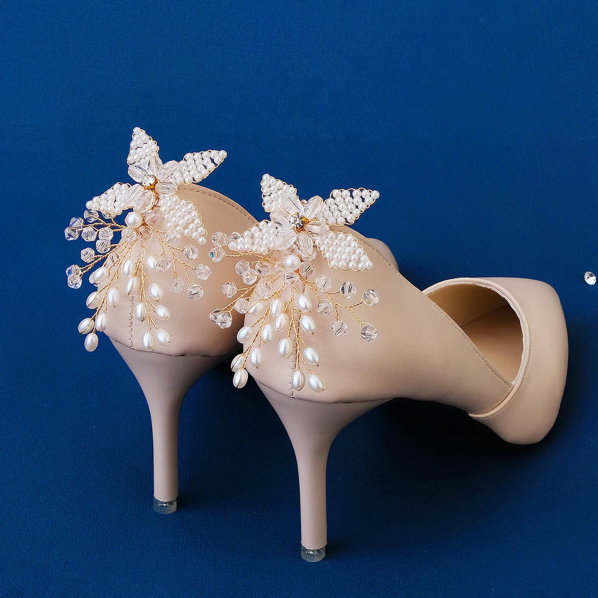 Newest Shinning Rhinestone Shoes Clip Metal Wedding Accessories Crystal Pearl Luxury Shoe Buckle Decorations Gift For Women