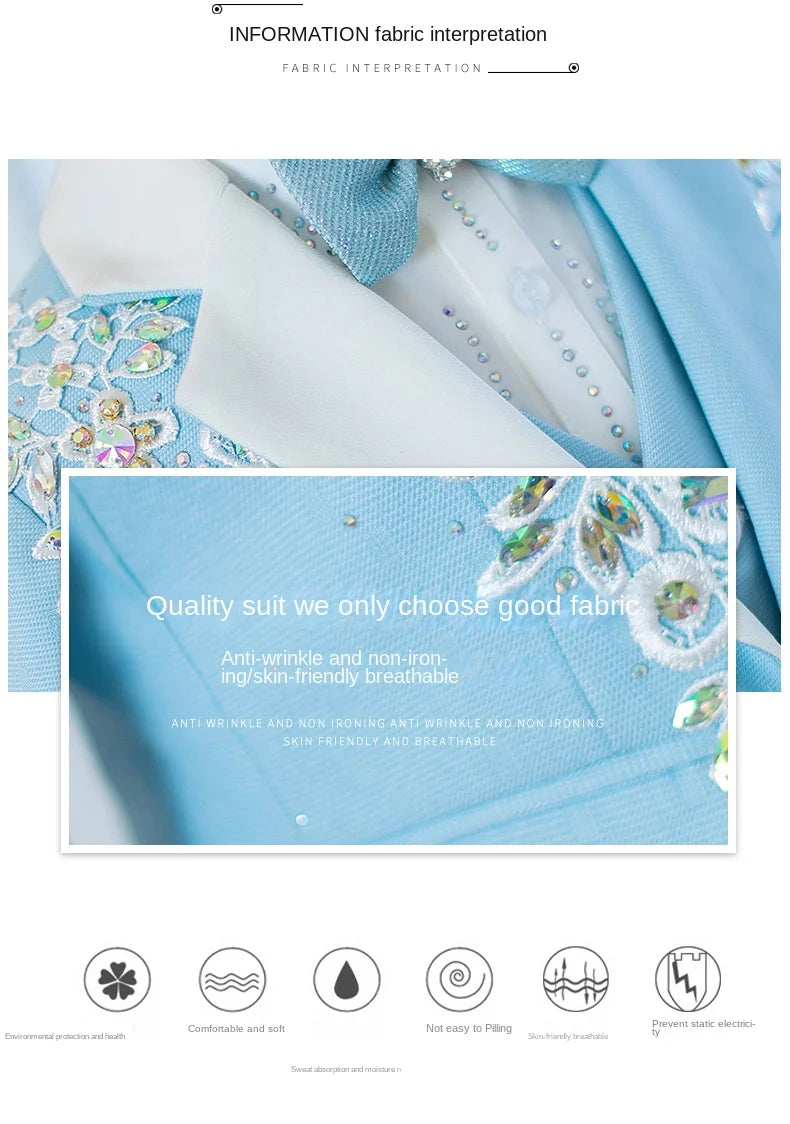 Children's Suit Set New High-End Handmade Flower Boy Host Piano Performance Blazer Traje De Niño Para Boda Boys Suits A3755