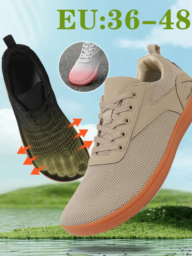 Unisex Wide Barefoot Shoes Comfortable And Breathable Casual Sports Shoes Minimalist Walking Shoes