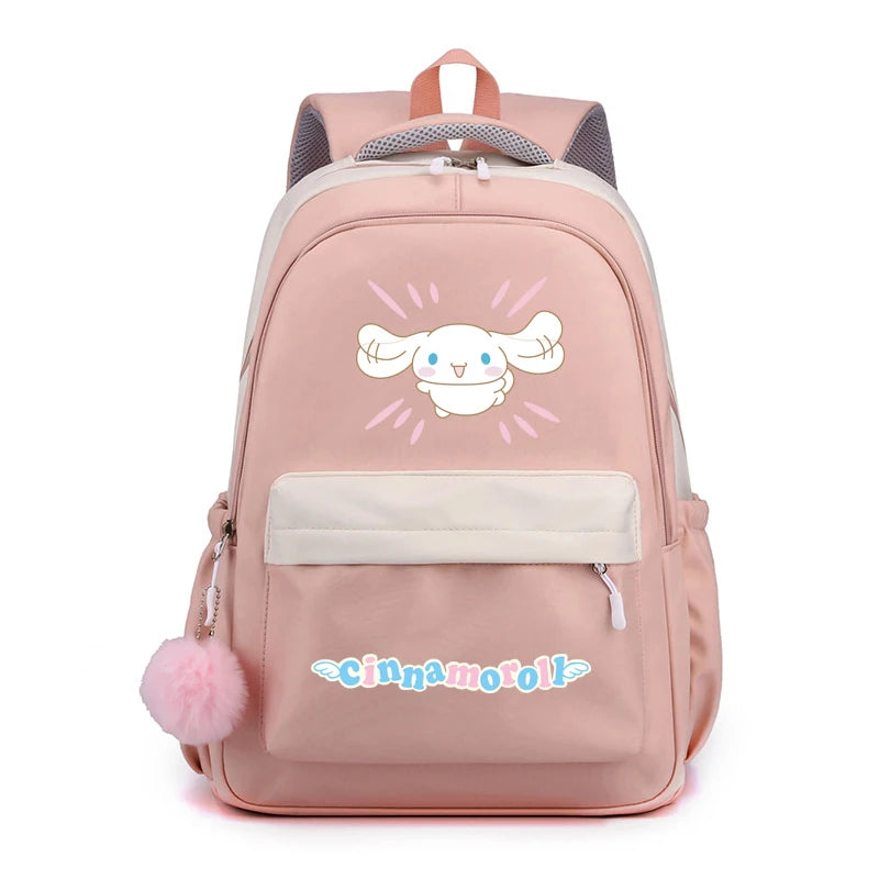 Cinnamoroll Backpack Children Girls Boy Sanrio Schoolbag Kawaii Student Back To School Rucksack Teen Kids Gift Women Travel Bags