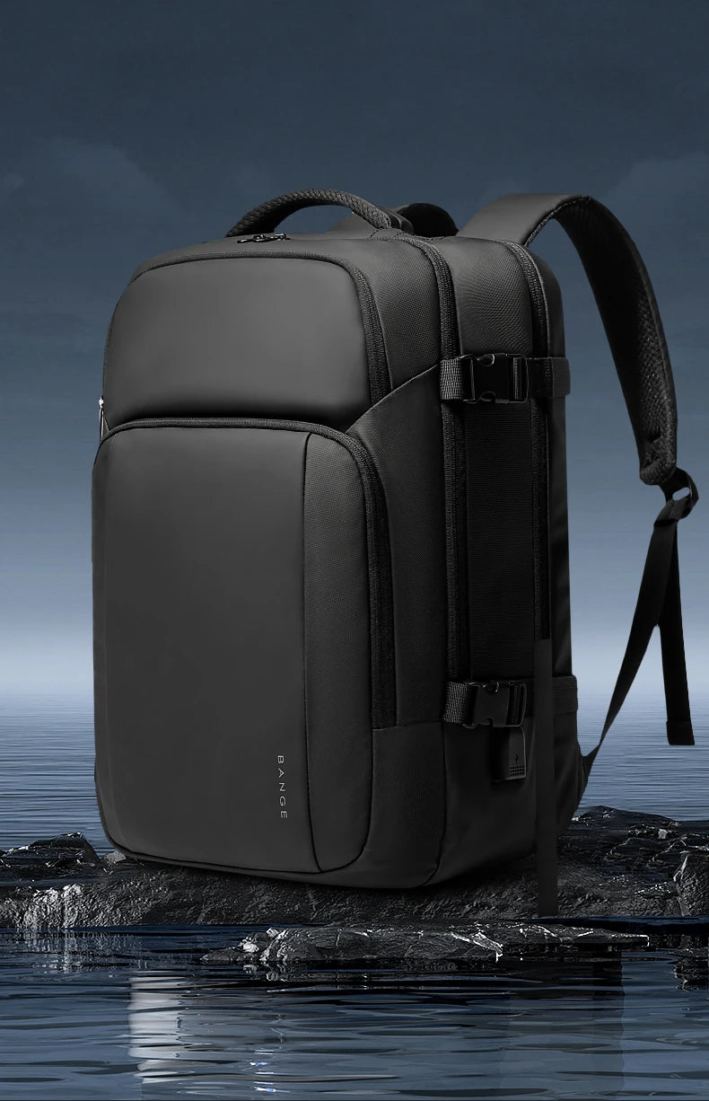 BANGE New Design Large Capacity Oxford Men 15.6 inch Laptop Backpack Softback Business Waterproof Backpacks with USB Charing