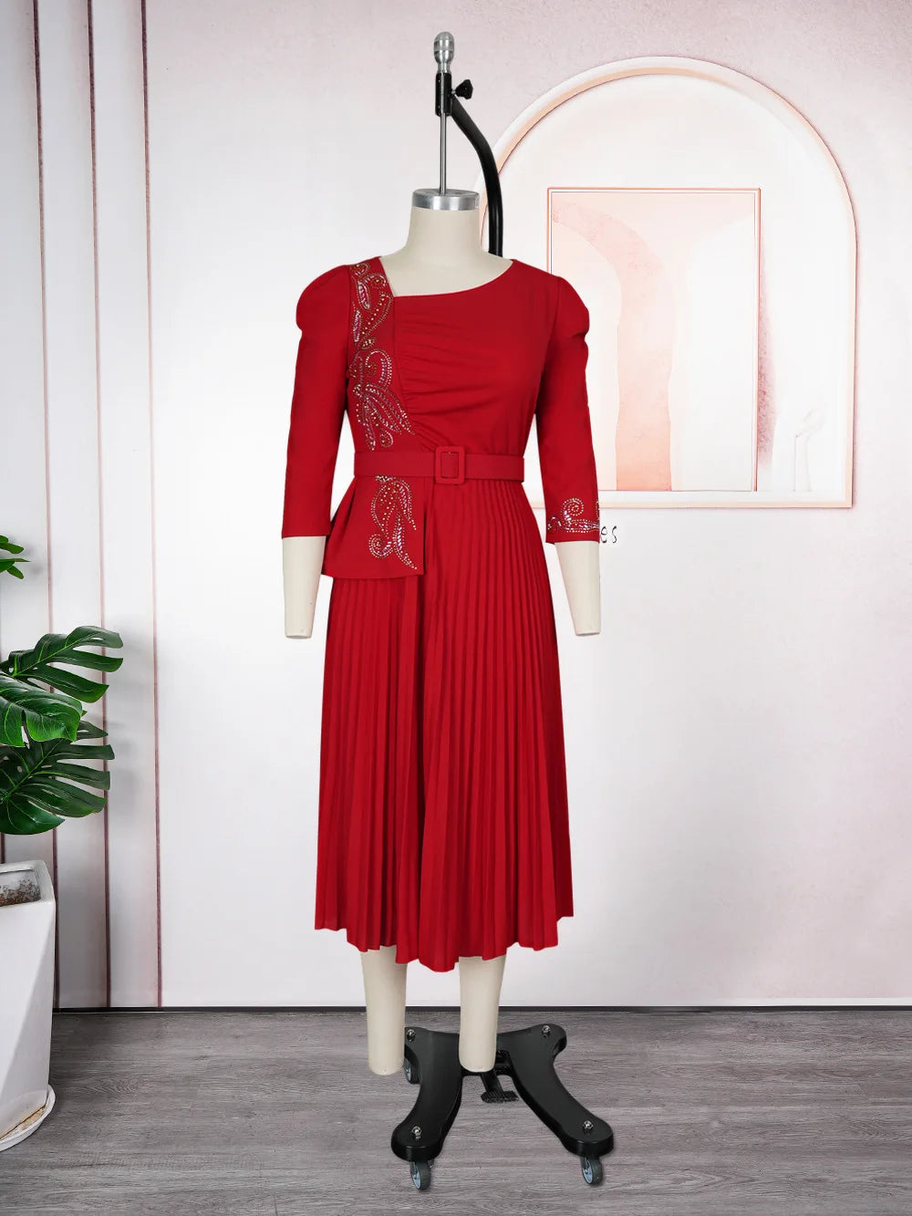 African Dresses For Women Elegant 2025 Dashiki Autumn Summer Midi Dress Ladies Traditional African Clothing Fairy Dreaes