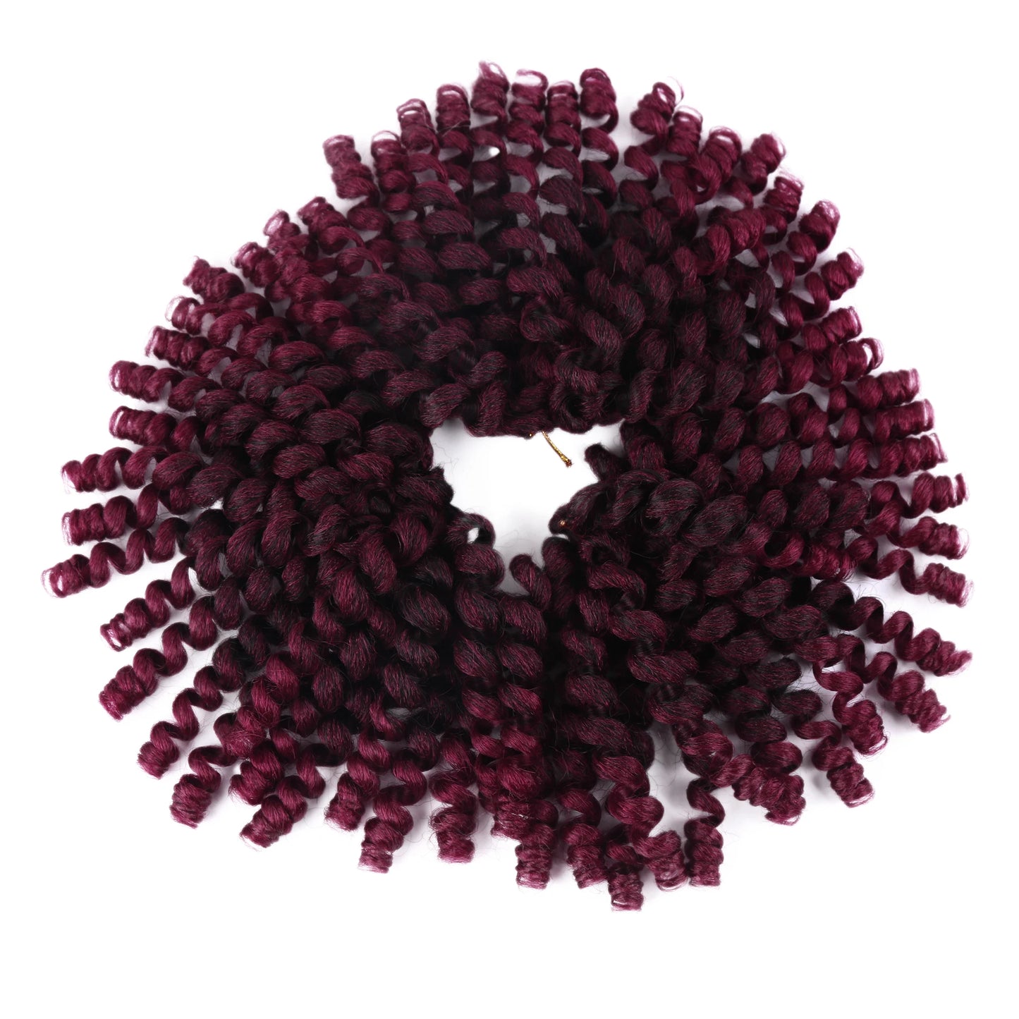Synthetic Ombre Jumpy Wand Curl Crochet Braids Jamaican Bounce For Africa Braiding Hair Extensions Pre-Twisted For Black Women