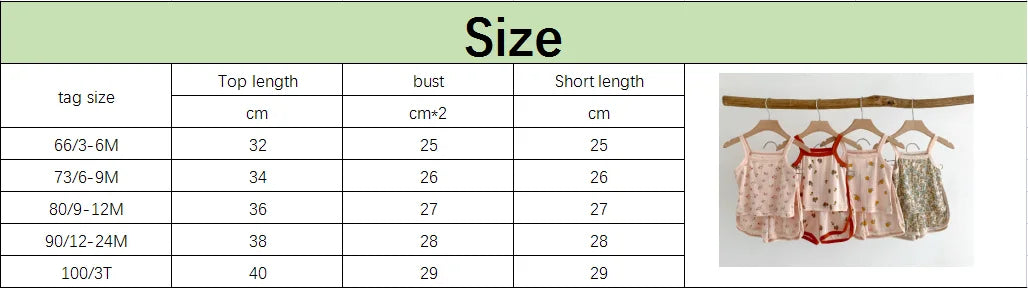 2024 Summer New Baby Sleeveless Tops And Tight Waist Shorts 2 Pieces Suit Girls Square Collar Clothing Set Kids Cotton Clothes
