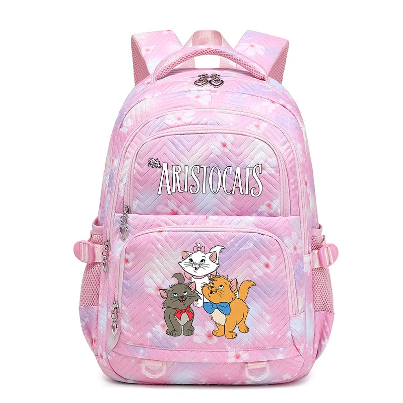 Disney The Aristocats Marie Waterproof Women Backpack Female Travel Bag Backpacks Schoolbag for Teenage Girls Bookbag Mochila