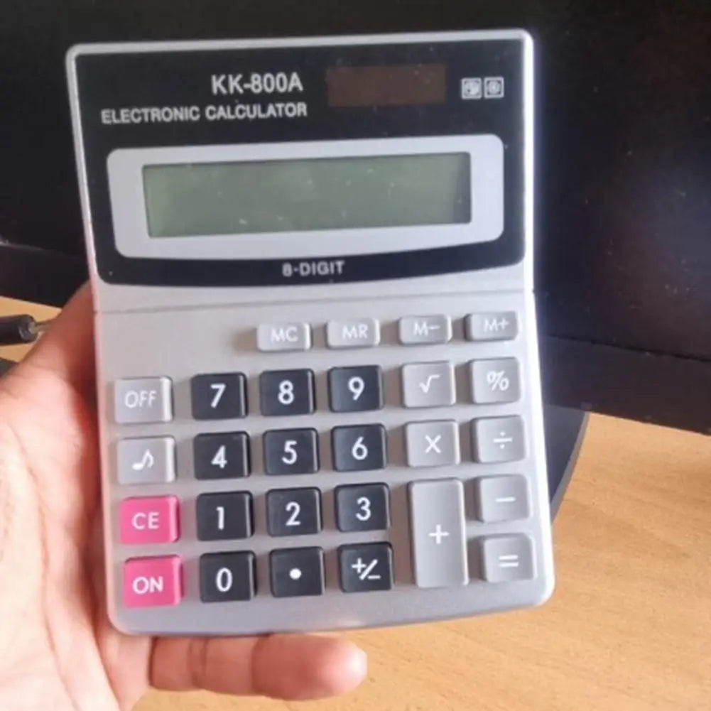 KK-800A Electronic Calculator Multifunctional Large Display Finance 8 Digits Desktop Calculator Office Supplies