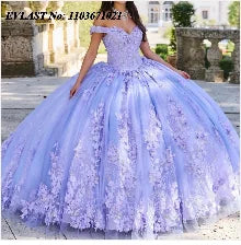 EVLAST Customized Pink Quinceanera Dress Ball Gown 3D Floral Applique Beading Tiered Corset Sweet 16 Vestidos De XV 15 Anos SQ88