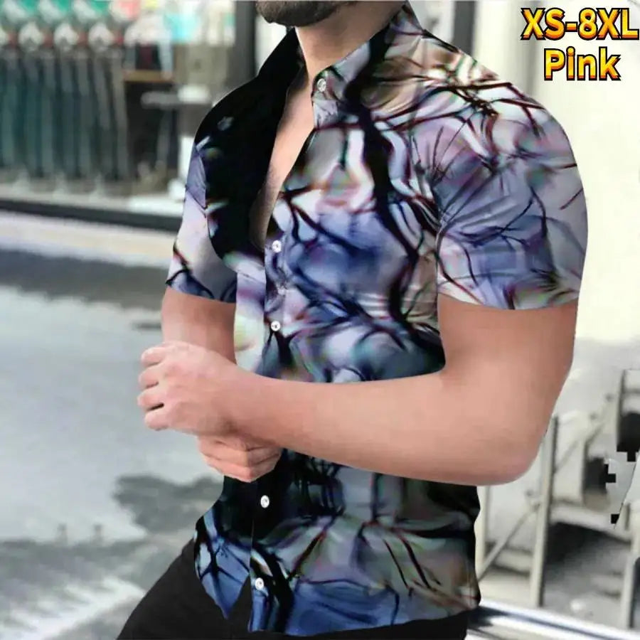 2023 Luxury Men's Shirt Floral Pattern Lapel Long Sleeve Shirt Outdoor Street Fashion Clothing Designer Casual High Quality