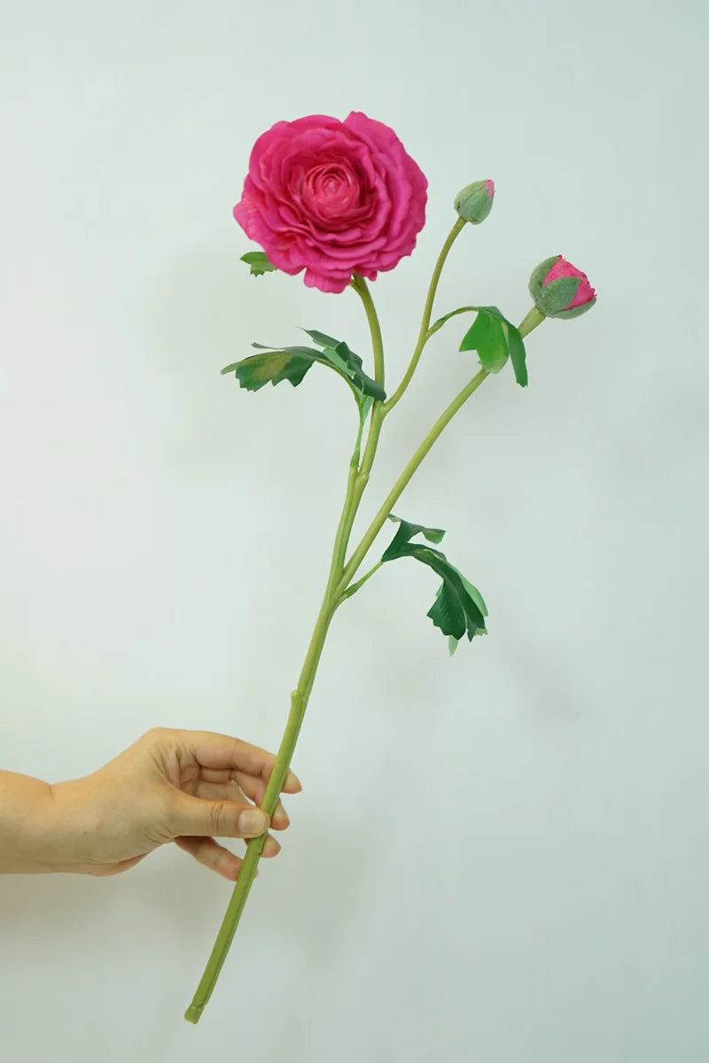 4Pc Hand Feel Moisturizing 3Heads Dew Lotus Artificial Real Touch Flowers Wedding Decor Bridal Bouquet Home Decoration Ornaments