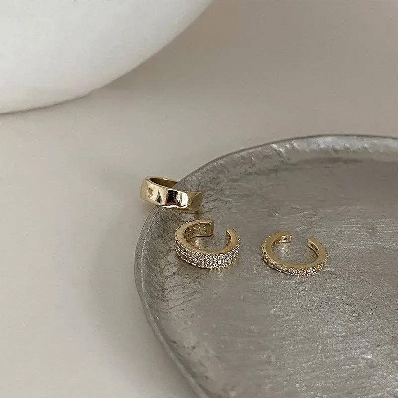 Cute Clip Earrings Female Buckle Ear Cuff No Piercings Fake Cartilage Ear for Women Delicate 2023 Fashion Jewelry Accessories