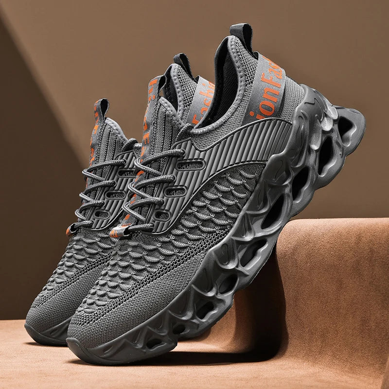 YRZL Sports Men Sneakers 2025 Breathable Mesh Running Shoes Lightweight Comfortable Walking Shoes Male Casual Outdoor Footwear