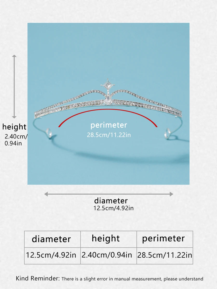 Itacazzo bridal headwear crown, classic Tiras suitable for women's weddings and birthday parties