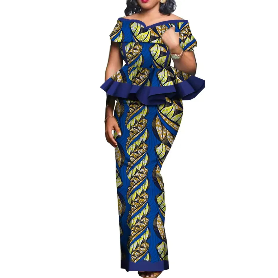 SALE!!! Party African Dress Women Skirt Sets Traditional 2 Pieces Suits Custom Made Dashiki Tops and Skirts Plus Size Clothing