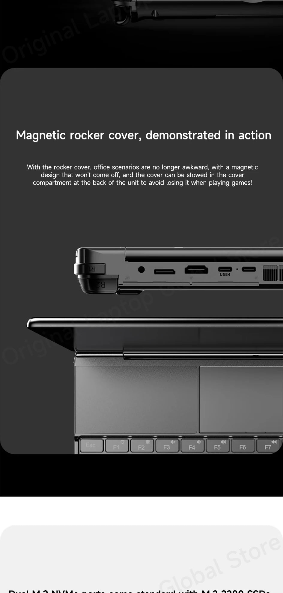 GPD WIN Max 2 2025 10.1-inch Mini Touchscreen Pocket PC AMD AI 9 HX 370 64GB/2TB/4TB SSD Windows 11 Gaming Console Laptop