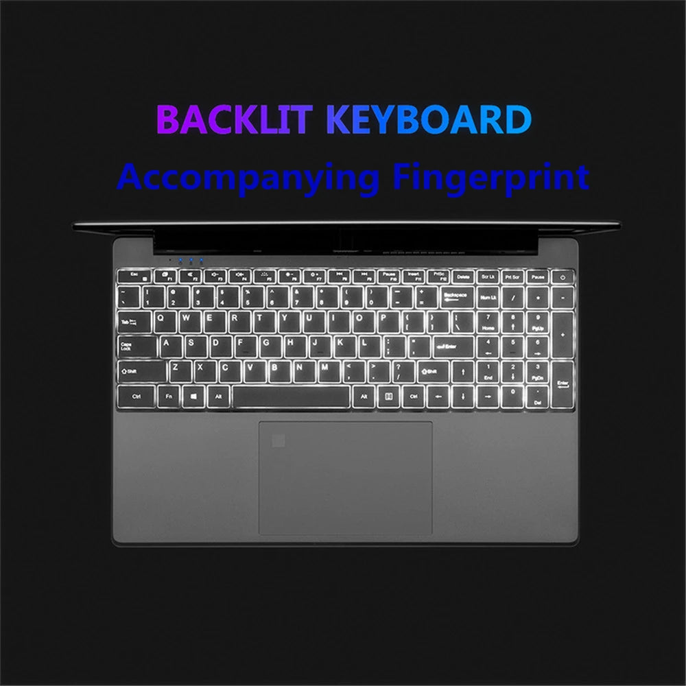 Notebook 15.6 inch Laptop Windows 11 Pro 1920*1080 Cheap Portable Intel Laptop 16G RAM 128GB/256GB/512GB/1TB SSD HDMI Port