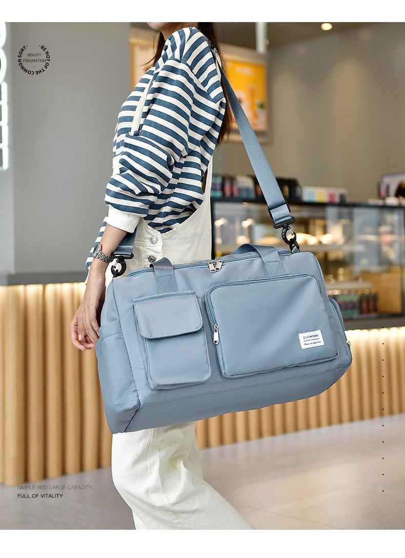 Travel Bag Female Large-Capacity Hand Luggage Dry-Wet Separation Sports Fitness Bag Short-Distance Travel Package