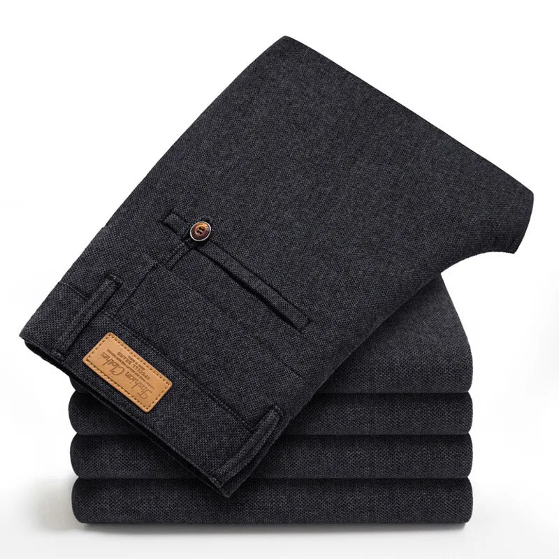 Brand 2022 Spring Autumn Winter Classic High Quality Men's Casual Pants Trousers Men Casual Pants Business Straight Size 38