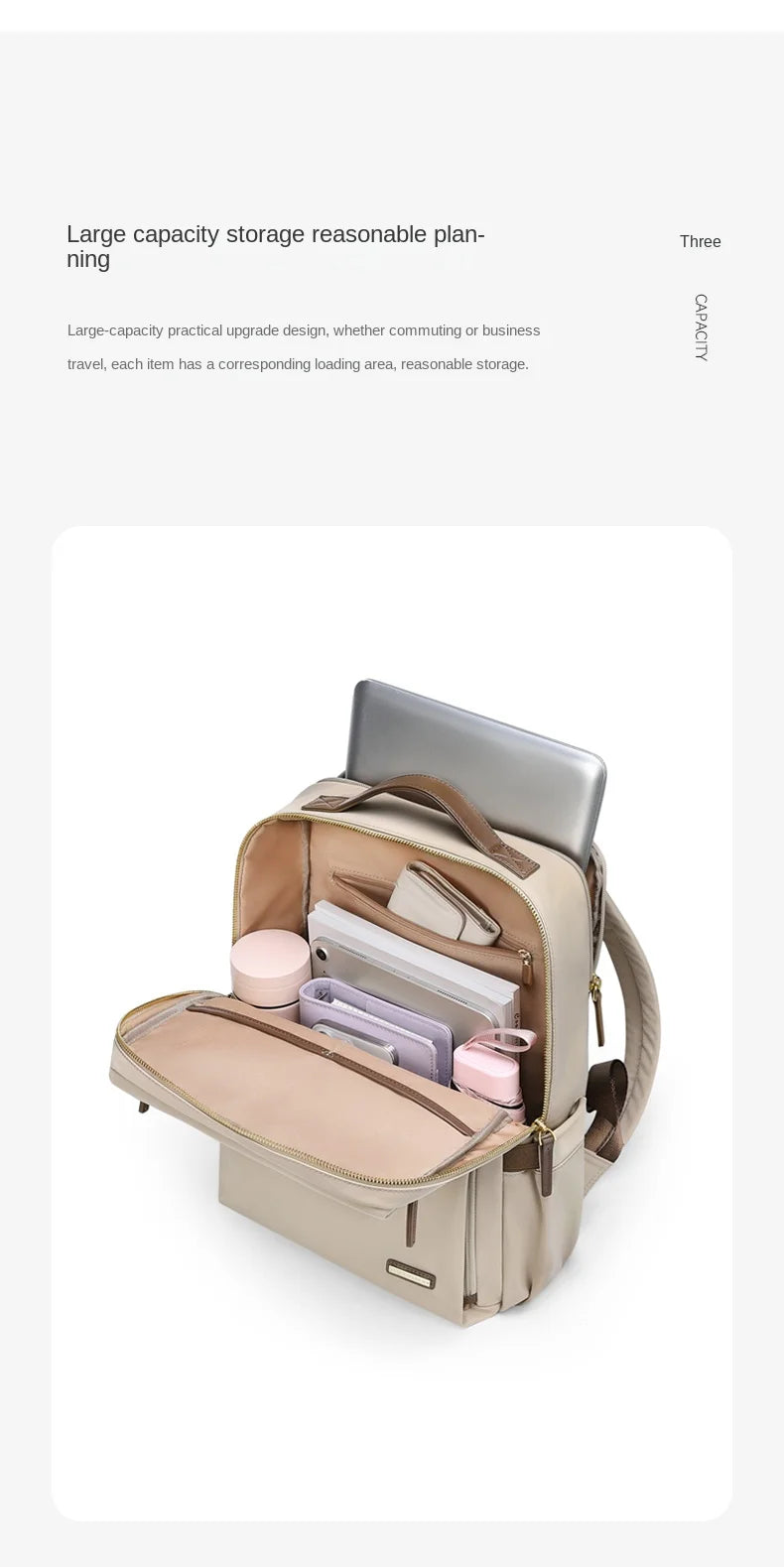 GOLF Laptop Backpack Women Elegant 14 inch Notebook Bags Waterproof Backpacks Woman Work Back Pack Casual Multi Pockets Bagpack