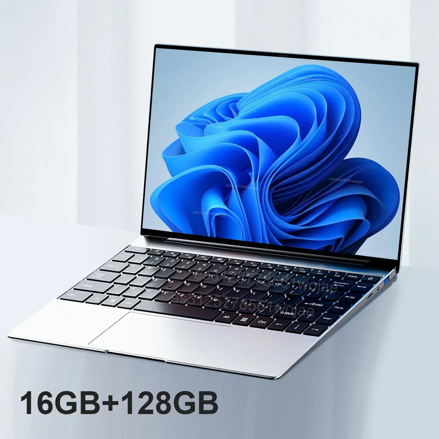 14.1" Ultra Slim Laptop 16GB RAM 2TB SSD Intel N3700 Notebook Gamer Windows 11 Pro 1920*1080 Display Office Study Computer PC