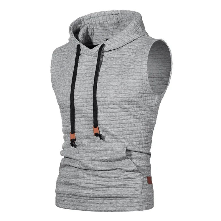 Men Summer Hooded Zipper Vest Mens Clothes Camouflage Tank Top Fitness Sweatshirt Sportswear Clothing Sleeveless Tanktop