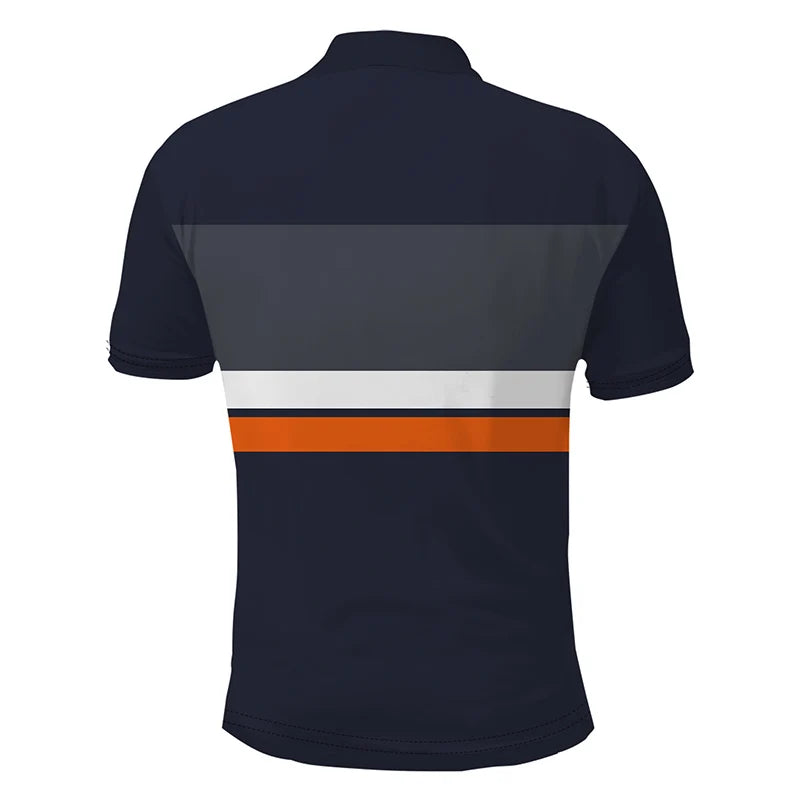 Summer Men Clothes Spell Color Short Sleeve Polo Shirt Men Casual Sport Lapel Tops Polo Shirt Men Polyester Quick Drying Polo .