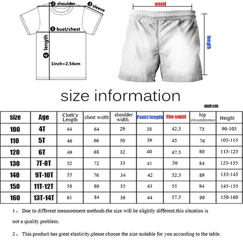 Summer Baby Girls Clothes Set Children Boy Cartoon Bear Printed T-shirts Top And Shorts Bottom 2 Pieces Suit kid Tracksuits