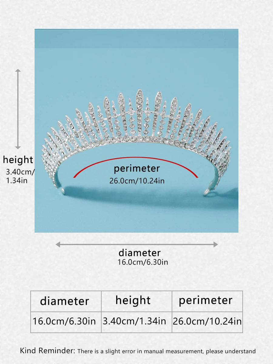Itacazzo bridal headwear crown, classic Tiras suitable for women's weddings and birthday parties