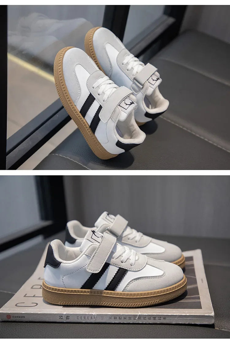Lightweight Kids Skate Shoes 2025 New Spring Boys Non-slip Sports Footwear Breathable Training Running Fashion Sneakers