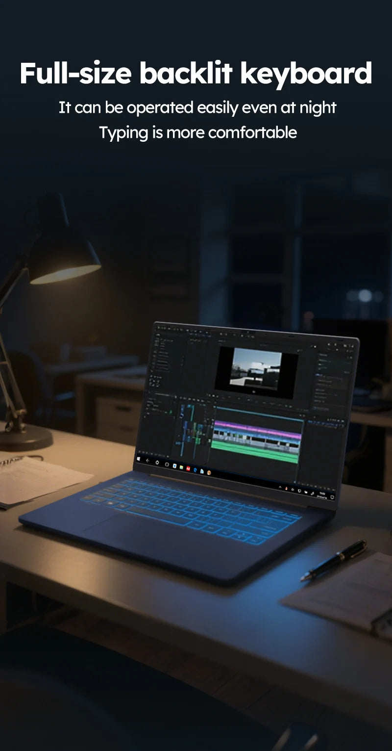 ORANGO Laptop 15.6 inch 16GB RAM 512GB SSD Windows 11 Computer AMD A4 7210U Notebook Gamer 1920*1080 Display Office Study PC