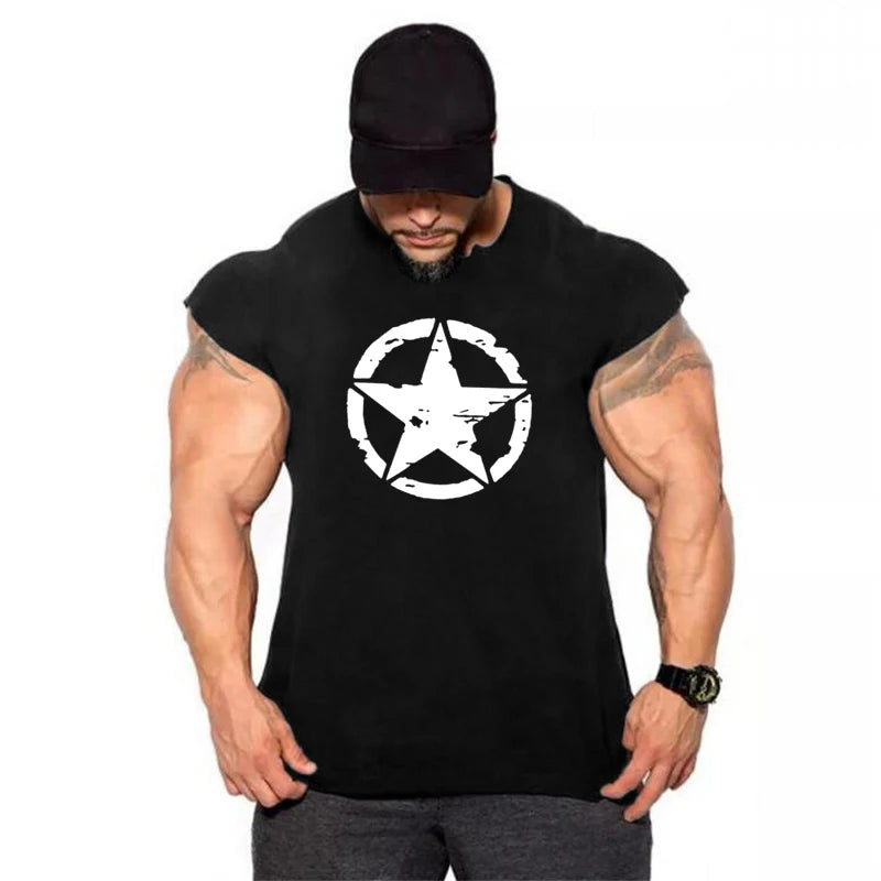 Gym Shirt Mens Bodybuilding Tank Top Mesh Fitness Sleeveless Vest Summer Casual Workout Singlets Undershirt Muscle Clothing