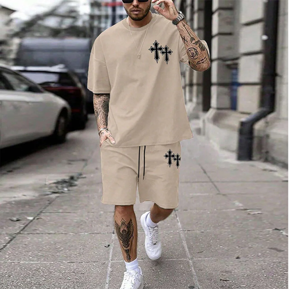 Popular Men S Casual Suit Oversized Loose Sweat Wicking Lightweight Non Damaging To The Skin Wear Resistant And Non Pilling